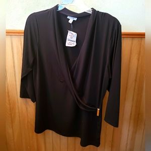 New Black formal dress shirt